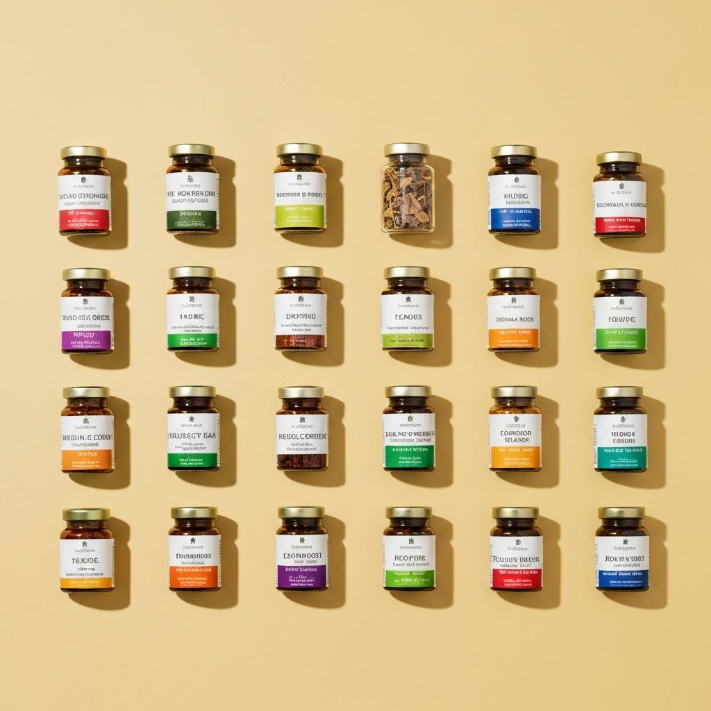 Natural supplements collection